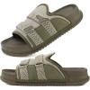 imageKuaiLu Mens Orthotic Sandals Comfortable Arch Support Fabric Sandal Slippers Shoes Man Casual Summer Cushion Slides Slip On Indoor Outdoor  Ultrasoft Comfort Fit FootbedGreen