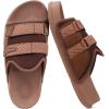 imageKuaiLu Mens Orthotic Sandals Comfortable Arch Support Fabric Sandal Slippers Shoes Man Casual Summer Cushion Slides Slip On Indoor Outdoor  Ultrasoft Comfort Fit FootbedDark Brown