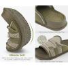 imageKuaiLu Mens Orthotic Sandals Comfortable Arch Support Fabric Sandal Slippers Shoes Man Casual Summer Cushion Slides Slip On Indoor Outdoor  Ultrasoft Comfort Fit FootbedGreen