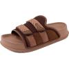 imageKuaiLu Mens Orthotic Sandals Comfortable Arch Support Fabric Sandal Slippers Shoes Man Casual Summer Cushion Slides Slip On Indoor Outdoor  Ultrasoft Comfort Fit FootbedDark Brown