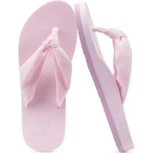 imageKuaiLu Flip Flops for Women with Arch Support Yoga Mat Comfortable Summer Beach Walking Thong Cushion Sandals Slip On Indoor OutdoorPink