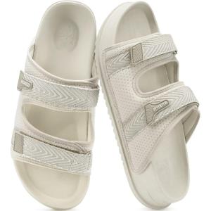 imageKuaiLu Mens Casual Sandals with Comfortable Orthopedic Arch Support Summer Beach Walking Shoes Cushion Slides Slip on Indoor OutdoorBeige