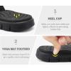 imageKuaiLu Comfortable Flip Flops for Women with Arch Support Summer Beach Walking Thong Sandals Slip On Indoor OutdoorAll Black