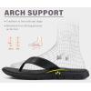 imageKuaiLu Comfortable Flip Flops for Women with Arch Support Summer Beach Walking Thong Sandals Slip On Indoor OutdoorAll Black