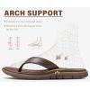 imageKuaiLu Comfortable Flip Flops for Women with Arch Support Summer Beach Walking Thong Sandals Slip On Indoor OutdoorBrown