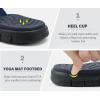 imageKuaiLu Comfortable Flip Flops for Women with Arch Support Summer Beach Walking Thong Sandals Slip On Indoor OutdoorNavy Blue