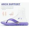 imageKuaiLu Comfortable Flip Flops for Women with Arch Support Summer Beach Walking Thong Sandals Slip On Indoor OutdoorPurple