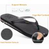 imageKuaiLu Womens Arch Support Flip Flops Comfortable Yoga Mat Slip on Summer Beach Walking Thong Cushion SandalsBlack