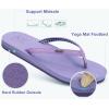 imageKuaiLu Womens Arch Support Flip Flops Comfortable Yoga Mat Slip on Summer Beach Walking Thong Cushion SandalsPurple