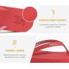 imageKuaiLu Womens Arch Support Flip Flops Comfortable Yoga Mat Slip on Summer Beach Walking Thong Cushion SandalsRed