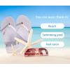imageKuaiLu Womens Arch Support Flip Flops Comfortable Yoga Mat Slip on Summer Beach Walking Thong Cushion SandalsWhite