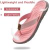 imageKuaiLu Womens Casual Flip Flops Yoga Mat Comfortable Cushion Arch Support Walking Thong Sandals Lightweight NonSlip Summer Beach SlippersPink