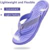 imageKuaiLu Womens Casual Flip Flops Yoga Mat Comfortable Cushion Arch Support Walking Thong Sandals Lightweight NonSlip Summer Beach SlippersPurple