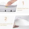 imageKuaiLu Womens Casual Flip Flops Yoga Mat Comfortable Cushion Arch Support Walking Thong Sandals Lightweight NonSlip Summer Beach SlippersWhite
