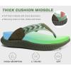 imageKuaiLu Womens Fashion Orthotic Flip Flops Ladies Athletic Thick Cushion Recovery Thong Sandals Slip On Memory Foam Walking Sandles With Comfortable Plantar Fasciitis Arch SupportGreen