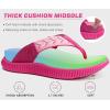 imageKuaiLu Womens Fashion Orthotic Flip Flops Ladies Athletic Thick Cushion Recovery Thong Sandals Slip On Memory Foam Walking Sandles With Comfortable Plantar Fasciitis Arch SupportRose Red