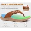 imageKuaiLu Womens Fashion Orthotic Flip Flops Ladies Athletic Thick Cushion Recovery Thong Sandals Slip On Memory Foam Walking Sandles With Comfortable Plantar Fasciitis Arch SupportKhaki