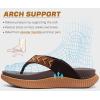 imageKuaiLu Womens Fashion Orthotic Flip Flops Ladies Athletic Thick Cushion Recovery Thong Sandals Slip On Memory Foam Walking Sandles With Comfortable Plantar Fasciitis Arch SupportKhaki Brown