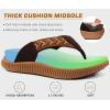 imageKuaiLu Womens Fashion Orthotic Flip Flops Ladies Athletic Thick Cushion Recovery Thong Sandals Slip On Memory Foam Walking Sandles With Comfortable Plantar Fasciitis Arch SupportKhaki Brown