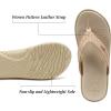 imageKuaiLu Womens Flip Flops Ladies Yoga Mat Comfortable Walking Thong Sandals With Plantar Fasciitis Arch Support Slip On Indoor Outdoor For SummerIvory Whitepale Pink