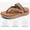 imageKuaiLu Womens Flip Flops With Arch Support Adjustable Thick Athletic Cushion Recovery Walking Sandals For Woman Ladies Fashion Comfortable FlipFlop Slides Water Resistant ampamp LightweightKhaki