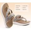 imageKuaiLu Womens Flip Flops With Arch Support Adjustable Thick Athletic Cushion Recovery Walking Sandals For Woman Ladies Fashion Comfortable FlipFlop Slides Water Resistant ampamp LightweightBeige