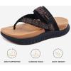 imageKuaiLu Womens Flip Flops With Arch Support Adjustable Thick Athletic Cushion Recovery Walking Sandals For Woman Ladies Fashion Comfortable FlipFlop Slides Water Resistant ampamp LightweightBlack Khaki