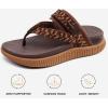 imageKuaiLu Womens Flip Flops With Arch Support Adjustable Thick Athletic Cushion Recovery Walking Sandals For Woman Ladies Fashion Comfortable FlipFlop Slides Water Resistant ampamp LightweightBrown Khaki