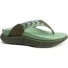 imageKuaiLu Womens Fashion Orthotic Flip Flops Ladies Athletic Thick Cushion Recovery Thong Sandals Slip On Memory Foam Walking Sandles With Comfortable Plantar Fasciitis Arch SupportGreen