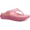 imageKuaiLu Womens Fashion Orthotic Flip Flops Ladies Athletic Thick Cushion Recovery Thong Sandals Slip On Memory Foam Walking Sandles With Comfortable Plantar Fasciitis Arch SupportPure Pink