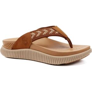 imageKuaiLu Womens Fashion Orthotic Flip Flops Ladies Athletic Thick Cushion Recovery Thong Sandals Slip On Memory Foam Walking Sandles With Comfortable Plantar Fasciitis Arch SupportKhaki