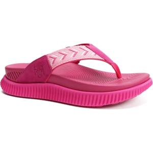 imageKuaiLu Womens Fashion Orthotic Flip Flops Ladies Athletic Thick Cushion Recovery Thong Sandals Slip On Memory Foam Walking Sandles With Comfortable Plantar Fasciitis Arch SupportRose Red