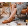 imageKUAILU Women Cozy Slippers Comfortable Suede Faux Fluff Warm Sherpa Lining House slippers for ladies Bedroom Memory Foam Cushioned Orthotic Open Toe Slides Thick Hard Sole IndoorampampOutdoor US Size 511Khakichoose One Size Up