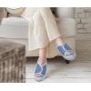 imageKUAILU Women Cozy Slippers Comfortable Suede Faux Fluff Warm Sherpa Lining House slippers for ladies Bedroom Memory Foam Cushioned Orthotic Open Toe Slides Thick Hard Sole IndoorampampOutdoor US Size 511Bluechoose One Size Up