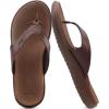 imageKuaiLu Flip Flops For Women Ladies Orthotic Yoga Mat Cushion Sandals Dressy Womans Lightweight Summer Slip On Beach Thong Sandles with Comfortable Arch Support US Size 512Brown