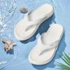 imageKuaiLu Flip Flops For Women Ladies Orthotic Yoga Mat Cushion Sandals Dressy Womans Lightweight Summer Slip On Beach Thong Sandles with Comfortable Arch Support US Size 512Bright White