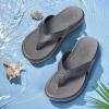 imageKuaiLu Flip Flops For Women Ladies Orthotic Yoga Mat Cushion Sandals Dressy Womans Lightweight Summer Slip On Beach Thong Sandles with Comfortable Arch Support US Size 512Grey