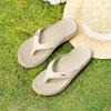 imageKuaiLu Flip Flops For Women Ladies Orthotic Yoga Mat Cushion Sandals Dressy Womans Lightweight Summer Slip On Beach Thong Sandles with Comfortable Arch Support US Size 512Beige