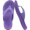 imageKuaiLu Flip Flops For Women Ladies Orthotic Yoga Mat Cushion Sandals Dressy Womans Lightweight Summer Slip On Beach Thong Sandles with Comfortable Arch Support US Size 512Purple