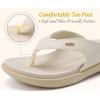 imageKuaiLu Flip Flops For Women Ladies Orthotic Yoga Mat Cushion Sandals Dressy Womans Lightweight Summer Slip On Beach Thong Sandles with Comfortable Arch Support US Size 512Beige