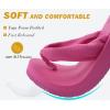imageKuaiLu Flip Flops for Women with Arch Support Yoga Mat Comfortable Summer Beach Walking Thong Cushion Sandals Slip On Indoor OutdoorRose