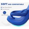 imageKuaiLu Flip Flops for Women with Arch Support Yoga Mat Comfortable Summer Beach Walking Thong Cushion Sandals Slip On Indoor OutdoorRoyal Blue