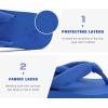 imageKuaiLu Flip Flops for Women with Arch Support Yoga Mat Comfortable Summer Beach Walking Thong Cushion Sandals Slip On Indoor OutdoorRoyal Blue