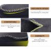 imageKuaiLu Mens Moccasin Slippers Memory Foam IndoorOutdoor Warm Suede House Shoes Winter Clogs Slipon Boots Slippers For Man with Fuzzy Sherpa Lining ampamp Arch Support Grey Black Size 10