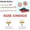 imageKuaiLu Mens Recovery Sandals Orthotic Thick Cushion Open Toe Sport Slides With Comfortable Plantar Fasciitis Arch Support Reduces Stress on Feet Joints ampamp Back PostExerciseBlackRed