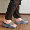 imageKuaiLu Mens Recovery Sandals Orthotic Thick Cushion Open Toe Sport Slides With Comfortable Plantar Fasciitis Arch Support Reduces Stress on Feet Joints ampamp Back PostExerciseDark Grey
