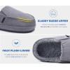 imageKuaiLu Womens Clog Slippers Cozy Warm Plush Lined With Arch Support Suede Faux Fur House ladies Bedroom Slippers Comfortable Memory Foam Slipon Womans Home ShoesGrey