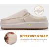imageKuaiLu Womens Clog Slippers Cozy Warm Plush Lined With Arch Support Suede Faux Fur House ladies Bedroom Slippers Comfortable Memory Foam Slipon Womans Home ShoesBeige
