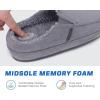 imageKuaiLu Womens Clog Slippers Cozy Warm Plush Lined With Arch Support Suede Faux Fur House ladies Bedroom Slippers Comfortable Memory Foam Slipon Womans Home ShoesGrey