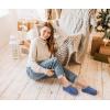 imageKuaiLu Womens Clog Slippers Cozy Warm Plush Lined With Arch Support Suede Faux Fur House ladies Bedroom Slippers Comfortable Memory Foam Slipon Womans Home ShoesBlue